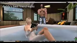 مراهقة متمردة تمص قضيب أسود عملاق في حمام قذر